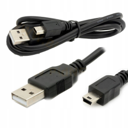 Kabel.Mini.USB.75CM.CZARNY 24c